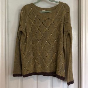 Yellow and Gray Sweater